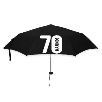 70 So what? Not so bad - birthday - Umbrella (small) - black - Front