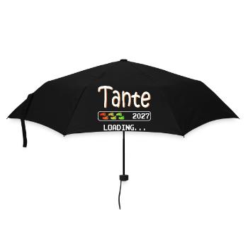 Werdende Tante 2027 loading ich werde Tante - Regenschirm (klein) - Schwarz - Vorne