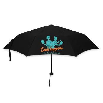 Joueur drôle de pickleball Dink happens, joie du - Parapluie standard - noir - Devant