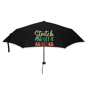 Yoga : étirements et laisse aller Yoga drôle - Parapluie standard - noir - Devant