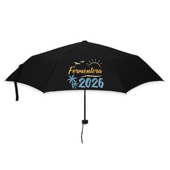 Formentera 2026 - Regenschirm (klein) - Schwarz - Vorne