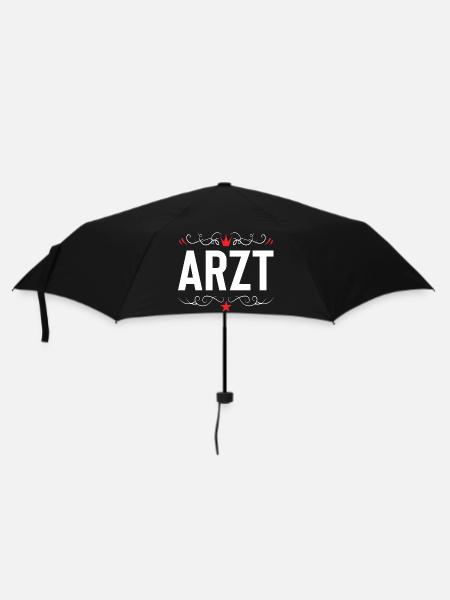 Arzt Beruf - Regenschirm (klein) - Schwarz