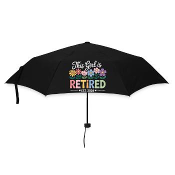 Rente | Retraité 2026 | Retraite - Parapluie standard - noir - Devant