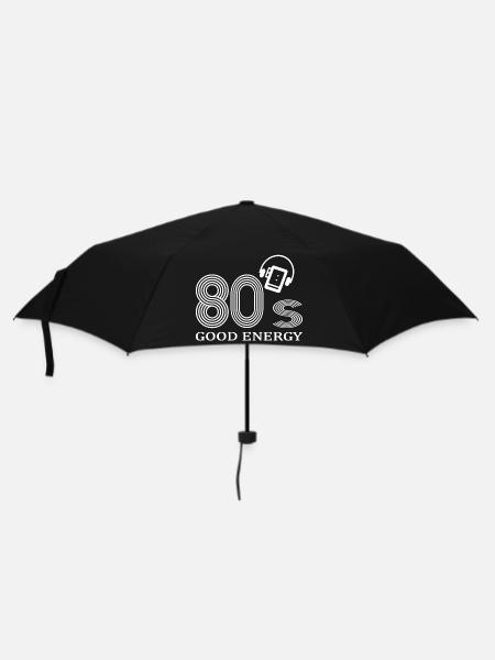 80er Jahre - Regenschirm (klein) - Schwarz