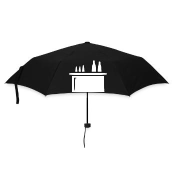 Bar Cocktailbar Gastronomie Geschenk Barkeeper  - Regenschirm (klein) - Schwarz - Vorne