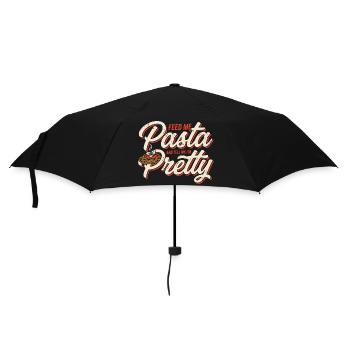 Pasta Love: Feed Me, Tell Me I'm Pretty - Umbrella (small) - black - Front