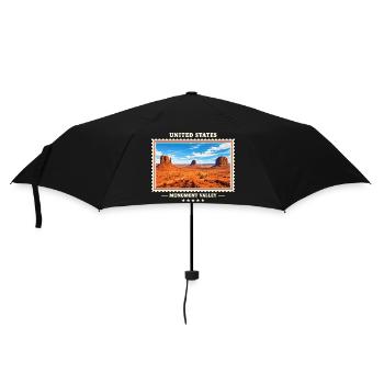 Vereinigte Staaten Monument Valley Vintage Reisema - Regenschirm (klein) - Schwarz - Vorne