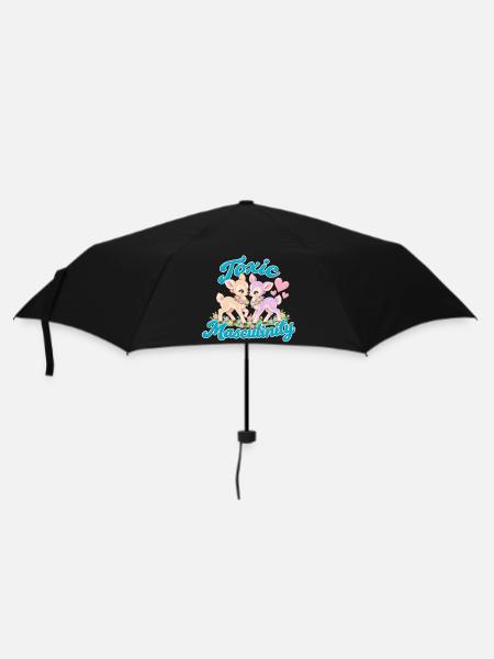 Zärtliches Duo - Regenschirm (klein) - Schwarz