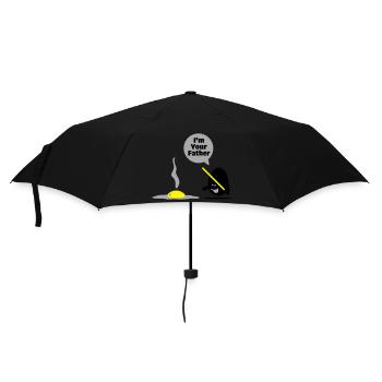 egg vader - Regenschirm (klein) - Schwarz - Vorne