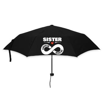 Sister Always On Never Off Schwester Shirt - Umbrella (small) - black - Front
