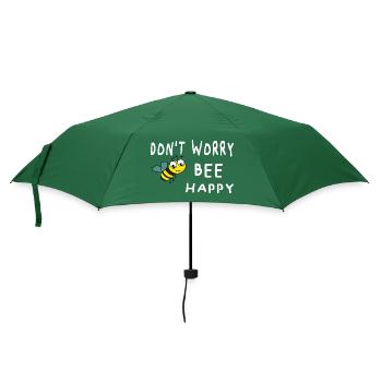 Ne vous inquiétez pas, soyez heureux - Parapluie standard - vert bouteille - Devant