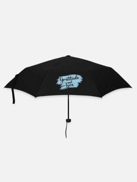 Gratitude and Love, Gratitude and Love - Umbrella (small) - black