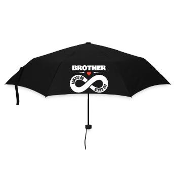 Frère toujours sur jamais off frère amour cadeau - Parapluie standard - noir - Devant
