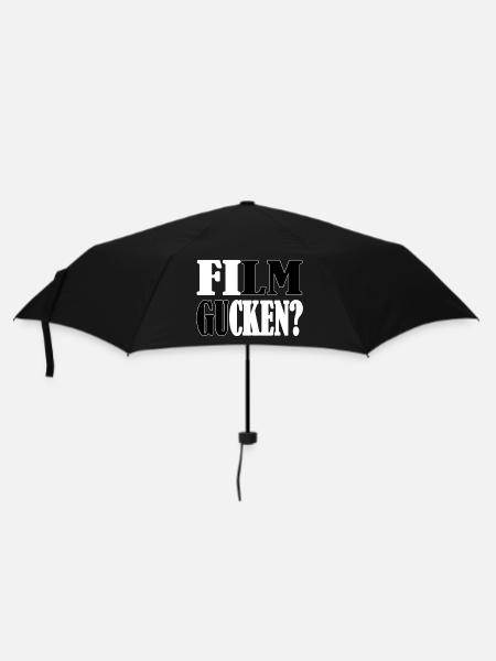 Film gucken? - Regenschirm (klein) - Schwarz