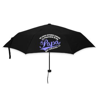 Papa qui déchire bleu - Parapluie standard - noir - Devant