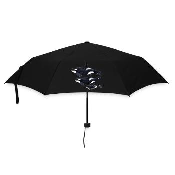 Orca - killer whale - orque - Umbrella (small) - black - Front