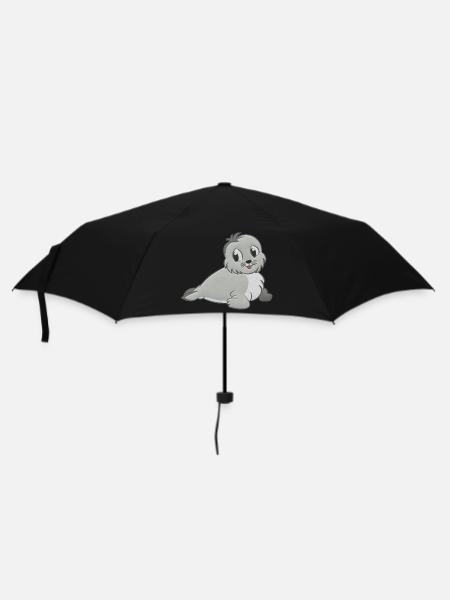 Seal stuffed animal - Umbrella (small) - black