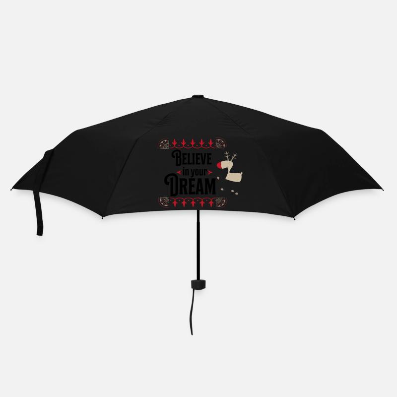 Weihnachten - Regenschirm (klein) - Schwarz