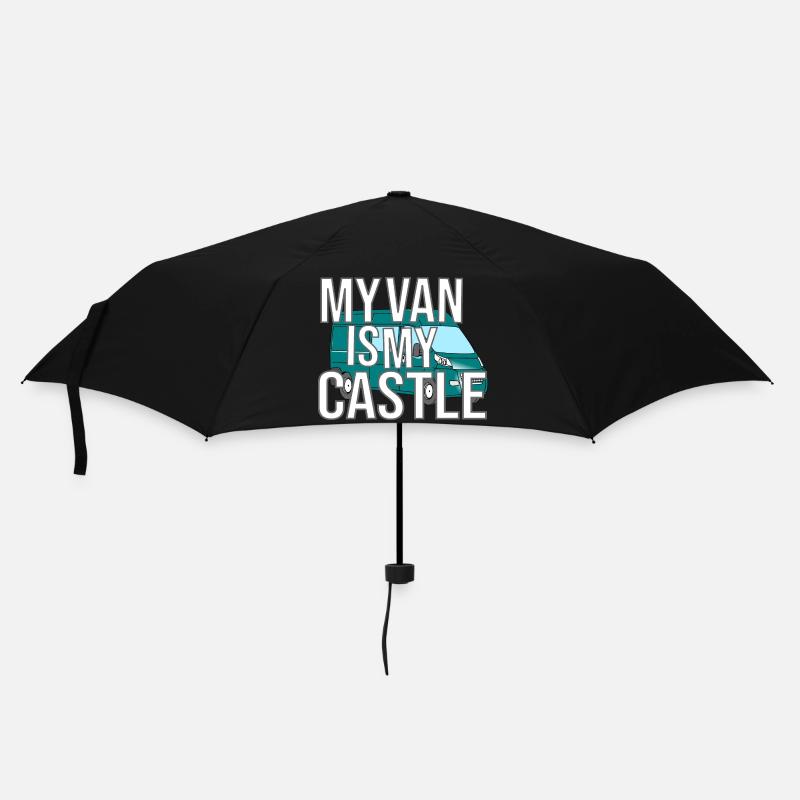 My Van Is My Castle - Regenschirm (klein) - Schwarz