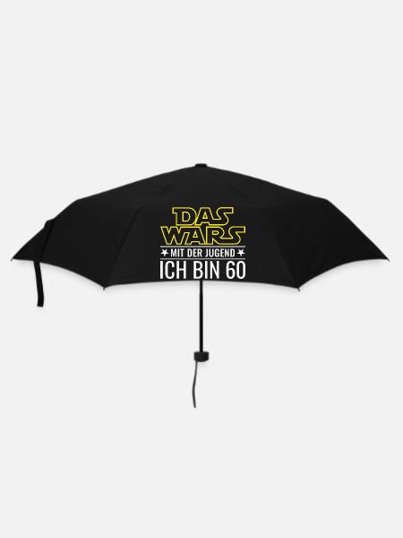 60. Geburtstag Das Wars Mit Der Jugend 60 Geschenk - Regenschirm (klein) - Schwarz