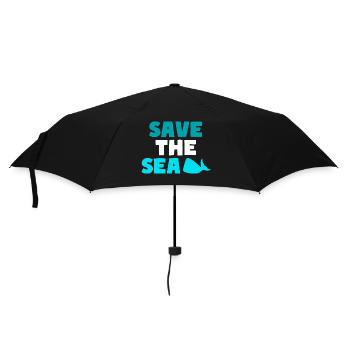SAVE THE SEA Oceans Climate Environment - Umbrella (small) - black - Front