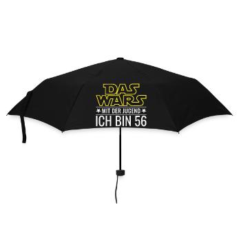 Das wars mit der Jugend - 56. Geburtstag Geschenk - Regenschirm (klein) - Schwarz - Vorne