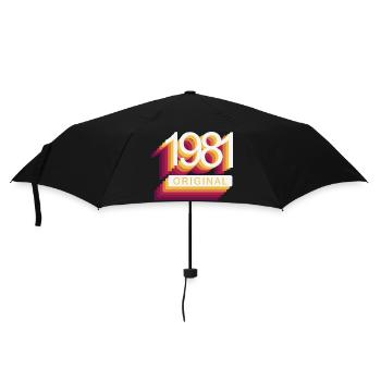Born in 1981 - Umbrella (small) - black - Front