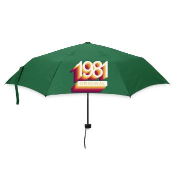 Born in 1981 - Umbrella (small) - bottlegreen - Front