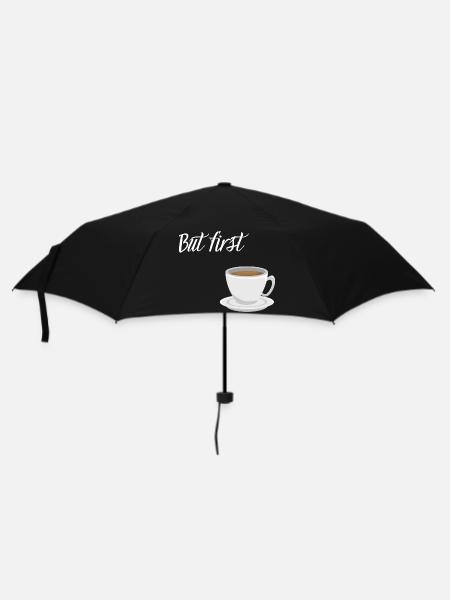 Premier café - Coffee Design - Parapluie standard - noir