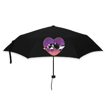 Famille orques - Parapluie standard - noir - Devant