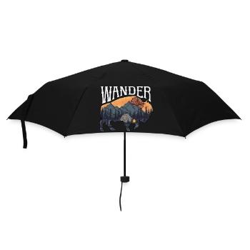 Hiking Camping Camping Outdoor Hiking Tour Hikers - Umbrella (small) - black - Front
