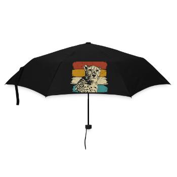 Guépard faune rétro - Parapluie standard - noir - Devant