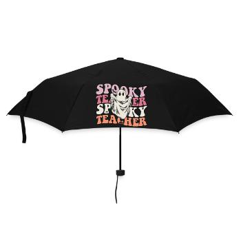 Teacher Halloween Ghost Spooky Teacher - Umbrella (small) - black - Front