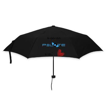 maman pilote mon cœur - Parapluie standard - noir - Devant
