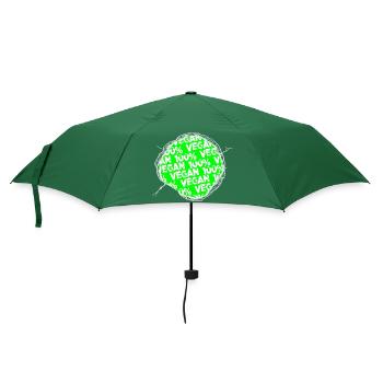 Idée cadeau heureux plante alimentaire dictons fruits anniversaire - Parapluie standard - vert bouteille - Devant