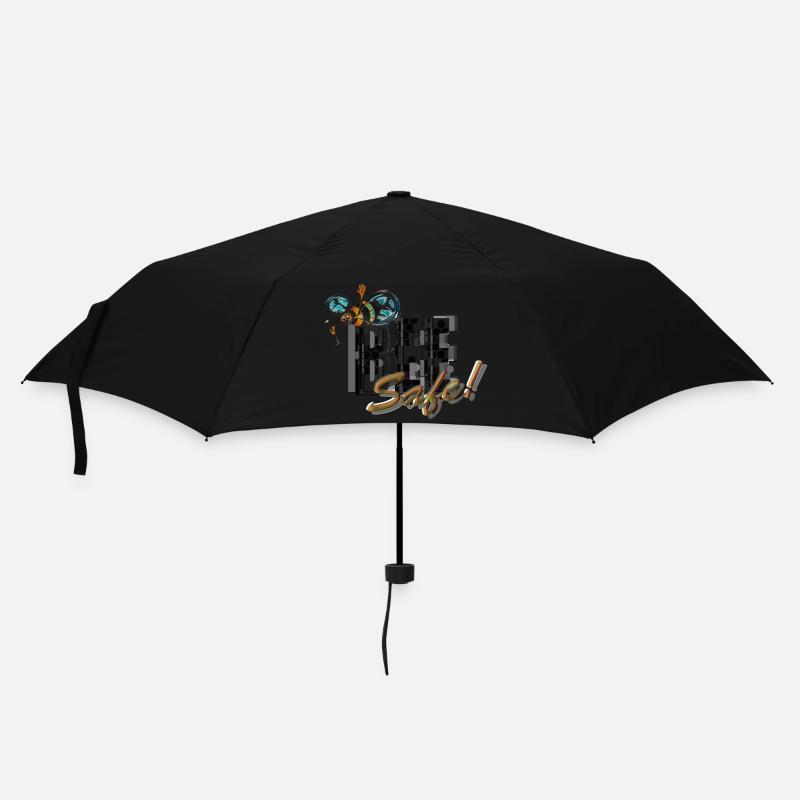 Bee Safe, the planet's most important insect. - Umbrella (small) - black