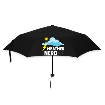 Météorologue Nerd Météorologie - Parapluie standard - noir - Devant