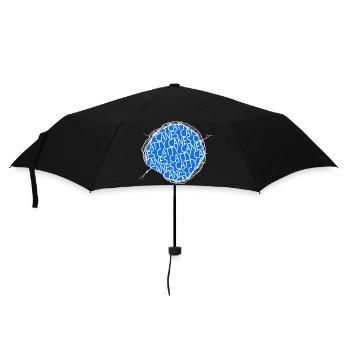 Chat Humour Guenon Big Cat Anniversaire Cartoon Cat - Parapluie standard - noir - Devant