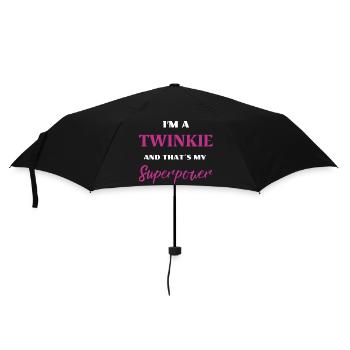 Je suis un TWINKIE et c’est mon superpouvoir, la fête des mères - Parapluie standard - noir - Devant
