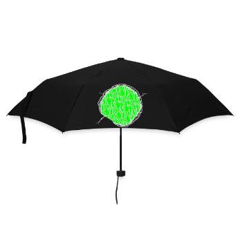joke cool gift idea birthday gift pro vegan geek - Umbrella (small) - black - Front