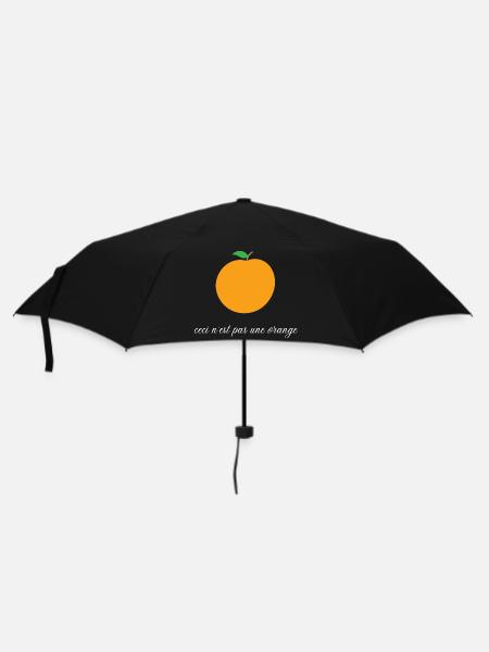 Ceci n'est pas une orange - humour - Parapluie standard - noir