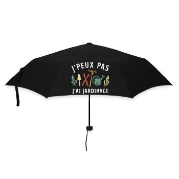 Keine Zeit - Der Garten Ruft Retro Gärtner Natur - Regenschirm (klein) - Schwarz - Vorne