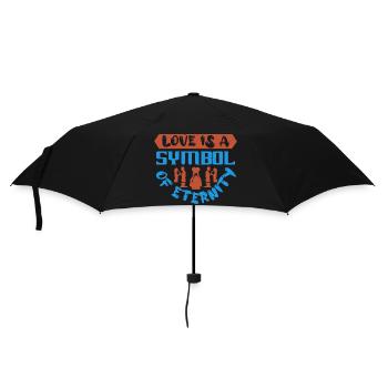 L’AMOUR EST UN SYMBOLE D’ÉTERNITÉ - Parapluie standard - noir - Devant