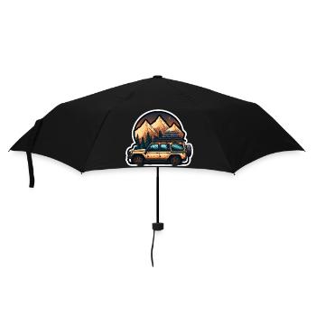 Tente de toit voiture SUV dans les montagnes rétro - Parapluie standard - noir - Devant