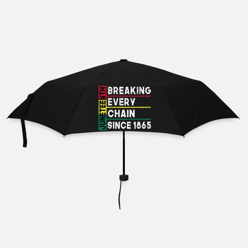 JuneTeenth Breaking Every Chain Since 1865 - Regenschirm (klein) - Schwarz