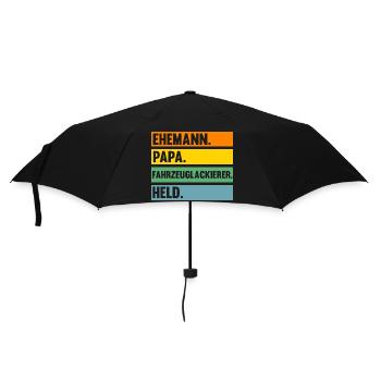 Lackierer Papa Vater Autolackierer Fahrzeuglackier - Regenschirm (klein) - Schwarz - Vorne