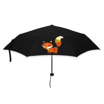 Wildtiere - Regenschirm (klein) - Schwarz - Vorne