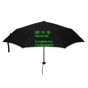 Lehrerin Lehrerinnen Schule Pädagogin Unterricht - Regenschirm (klein) - Schwarz - Vorne