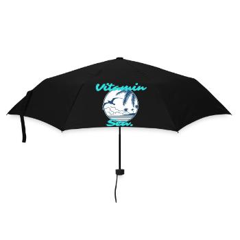 Vitamin Sea - Regenschirm (klein) - Schwarz - Vorne