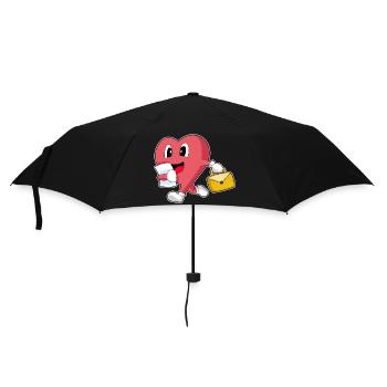 Bureau du Secrétaire du Cœur au Sac à Mains - Parapluie standard - noir - Devant